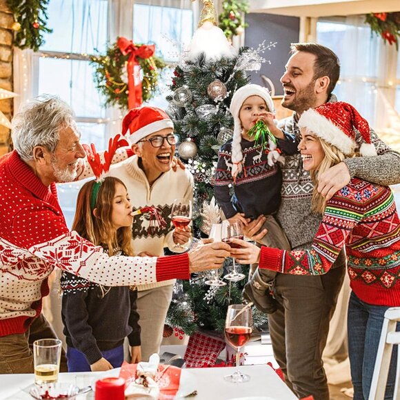 Clear Plastic Christmas Ball Ornaments 30ct 2.36 Inch Champagne Tree Decoration - Picture 4 of 9